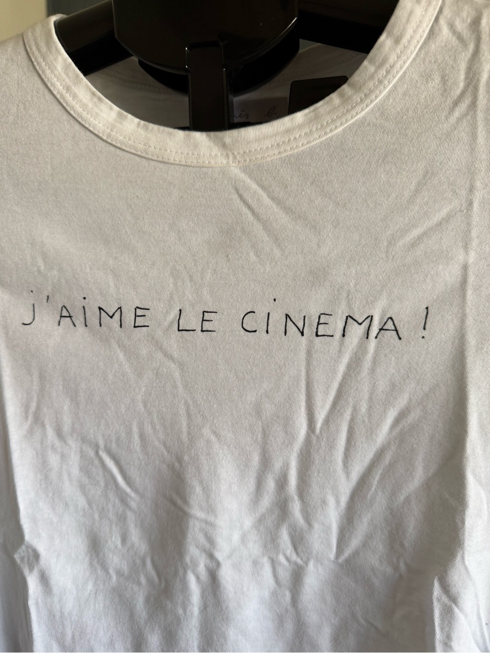 agnès b. White Crewneck Tee - Signature Label